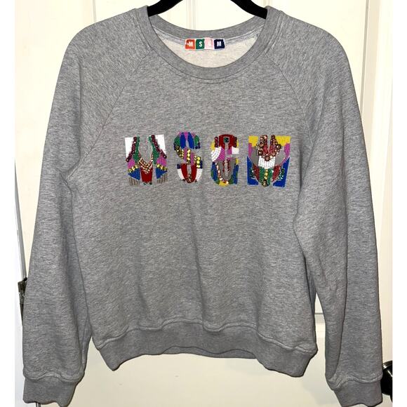 MSGM Bead Logo Sweatshirt Size M Medium - Picture 1 of 4